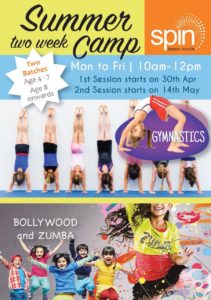 Summer Camp for Gymnastics, Bollywood and Zumba @ Ashok Nagar and Kilpauk Branches